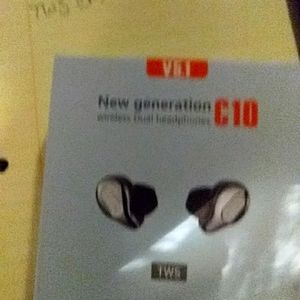 TWS New Generation wireless Dual C10 headphones V5.1